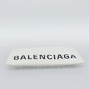 BALENCIAGA Clutch Bag Leather White Silver 529313 Auth 192768-6