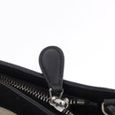 BALENCIAGA Navy Pochette Shoulder Bag Canvas Ivory Black 339937 Auth 192772-18