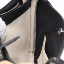 BALENCIAGA Navy Pochette Shoulder Bag Canvas Ivory Black 339937 Auth 192772-19