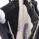BALENCIAGA Navy Pochette Shoulder Bag Canvas Ivory Black 339937 Auth 192772-20