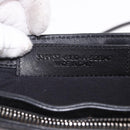 BALENCIAGA Navy Pochette Shoulder Bag Canvas Ivory Black 339937 Auth 192772-12