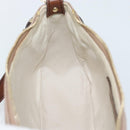 Salvatore Ferragamo Gancini Accessory Pouch Canvas Pink Gold Tone Auth 192778A-18