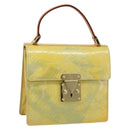 LOUIS VUITTON Monogram Vernis Spring Street Hand Bag Gris M91029 LV Auth 192779-1