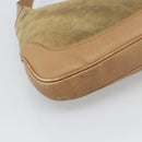 GUCCI Jackie Shoulder Bag Suede Brown Silver 001.3306 Auth 192781-13