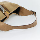 GUCCI Jackie Shoulder Bag Suede Brown Silver 001.3306 Auth 192781-7