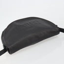 LOEWE Shoulder Bag Leather Dark Brown Gold Tone Auth 192782A-6