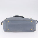 Miu Miu Hand Bag Leather 2way Light Blue Gold Tone Auth 192784A-5