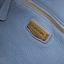 Miu Miu Hand Bag Leather 2way Light Blue Gold Tone Auth 192784A-22
