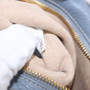 Miu Miu Hand Bag Leather 2way Light Blue Gold Tone Auth 192784A-12