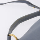 Miu Miu Hand Bag Leather 2way Light Blue Gold Tone Auth 192784A-14