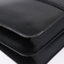 GUCCI Shoulder Bag Leather Black Gold Tone Auth 192785-15
