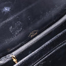 GUCCI Shoulder Bag Leather Black Gold Tone Auth 192785-11