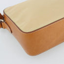 PRADA Shoulder Bag Nylon Beige Silver Auth 192786-11