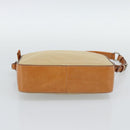 PRADA Shoulder Bag Nylon Beige Silver Auth 192786-9
