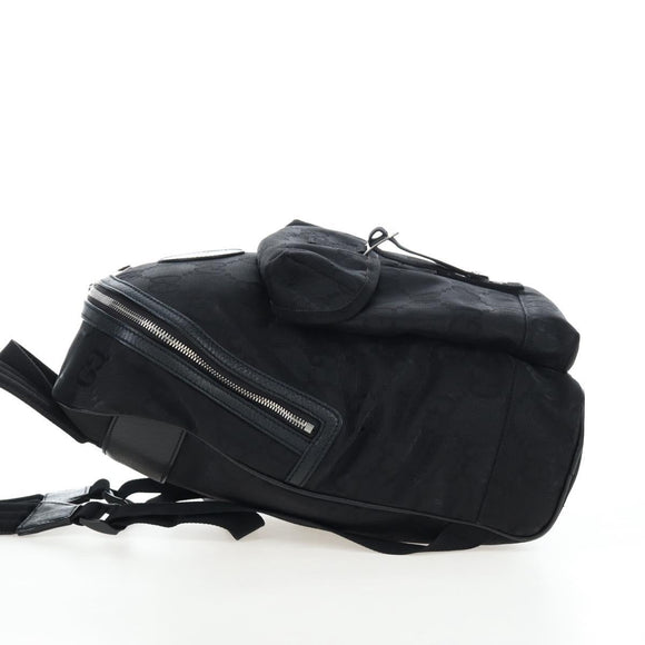 GUCCI GG Canvas Off The Grid Backpack Nylon Black Silver 644992 Auth 192787M