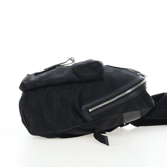 GUCCI GG Canvas Off The Grid Backpack Nylon Black Silver 644992 Auth 192787M