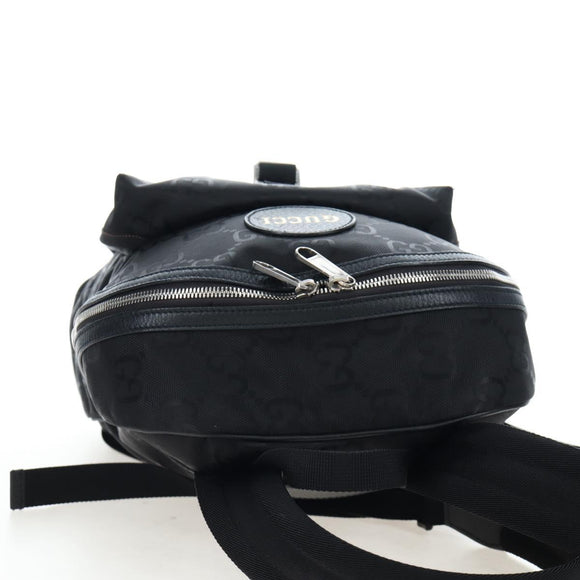 GUCCI GG Canvas Off The Grid Backpack Nylon Black Silver 644992 Auth 192787M