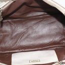 PRADA Hand Bag Leather Ivory Silver Auth 192790-10