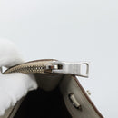 PRADA Hand Bag Leather Ivory Silver Auth 192790-25