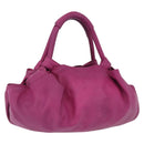 LOEWE Nappa Aire Hand Bag Leather Pink Gold Tone Auth 192793A-1