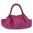 LOEWE Nappa Aire Hand Bag Leather Pink Gold Tone Auth 192793A-13