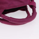 LOEWE Nappa Aire Hand Bag Leather Pink Gold Tone Auth 192793A-7