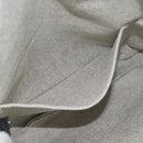 HERMES New Fourre Tout Cabas Hand Bag Canvas Gray Silver Auth 192794A-17