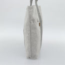 HERMES New Fourre Tout Cabas Hand Bag Canvas Gray Silver Auth 192794A-4