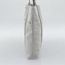 HERMES New Fourre Tout Cabas Hand Bag Canvas Gray Silver Auth 192794A-5