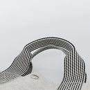HERMES New Fourre Tout Cabas Hand Bag Canvas Gray Silver Auth 192794A-8