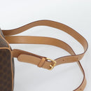 CELINE Macadam Backpack PVC Leather Brown Gold Tone Auth 192796A-14
