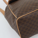 CELINE Macadam Backpack PVC Leather Brown Gold Tone Auth 192796A-16