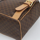 CELINE Macadam Backpack PVC Leather Brown Gold Tone Auth 192796A-17