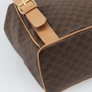 CELINE Macadam Backpack PVC Leather Brown Gold Tone Auth 192796A-10