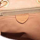 CELINE Macadam Backpack PVC Leather Brown Gold Tone Auth 192796A-12