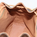 CELINE Macadam Backpack PVC Leather Brown Gold Tone Auth 192796A-19