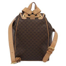CELINE Macadam Backpack PVC Leather Brown Gold Tone Auth 192796A-2