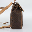 CELINE Macadam Backpack PVC Leather Brown Gold Tone Auth 192796A-3