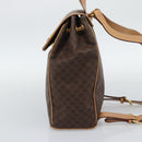 CELINE Macadam Backpack PVC Leather Brown Gold Tone Auth 192796A-4