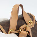 CELINE Macadam Backpack PVC Leather Brown Gold Tone Auth 192796A-7