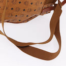 MCM Vicetos Backpack PVC Leather Brown Gold Tone Auth 192800A-10