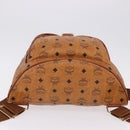 MCM Vicetos Backpack PVC Leather Brown Gold Tone Auth 192800A-12