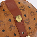 MCM Vicetos Backpack PVC Leather Brown Gold Tone Auth 192800A-17