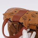 MCM Vicetos Backpack PVC Leather Brown Gold Tone Auth 192800A-6