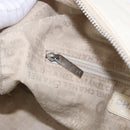 CHANEL COCO Mark Hand Bag Leather Ivory Silver CC Auth 192801-20