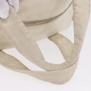CHANEL COCO Mark Hand Bag Leather Ivory Silver CC Auth 192801-8
