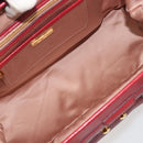 Miu Miu Hand Bag Leather 2way Red Gold Tone Auth 192802A-11