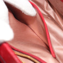 Miu Miu Hand Bag Leather 2way Red Gold Tone Auth 192802A-26