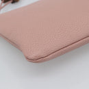 GUCCI Bamboo Clutch Bag Leather Outlet Pink Gold Tone 449653 Auth 192804A-10