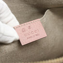 GUCCI Bamboo Clutch Bag Leather Outlet Pink Gold Tone 449653 Auth 192804A-15